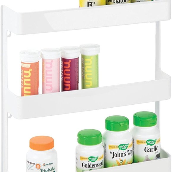 New White 3 Tier Storage Organizer Shelf - Picture 4 of 5